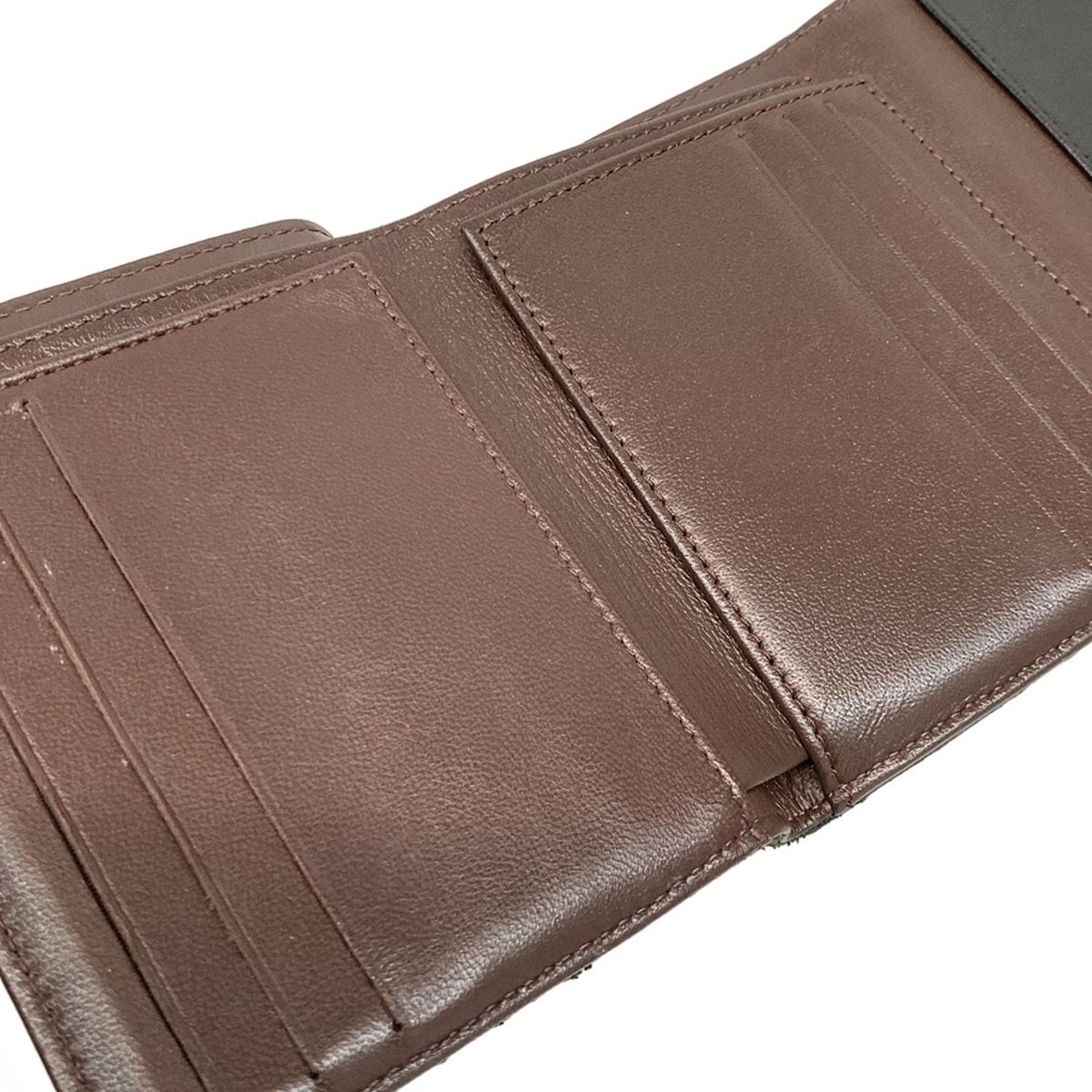 CHANEL(シャネル) 3つ折り財布 マトラッセ 黒 ココマーク/ゴールド金具