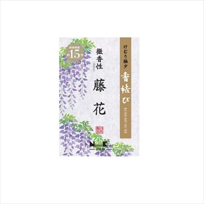 【まとめ買い-80点セット】香結び　微香性藤花　ミニ 【日本香堂】 【お線香】