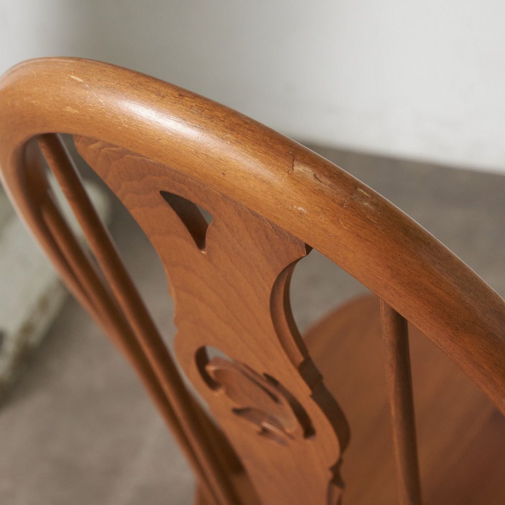 【発送の場合は即購入不可】 Ercol スワンバック チェア アーコール ヴィンテージ 椅子 ダイニングチェア ウィンザーチェア サイドチェア 無垢材 ビンテージ 98052 Ercol スワンバック チェア アーコール ヴィンテージ 椅子 ダイニング