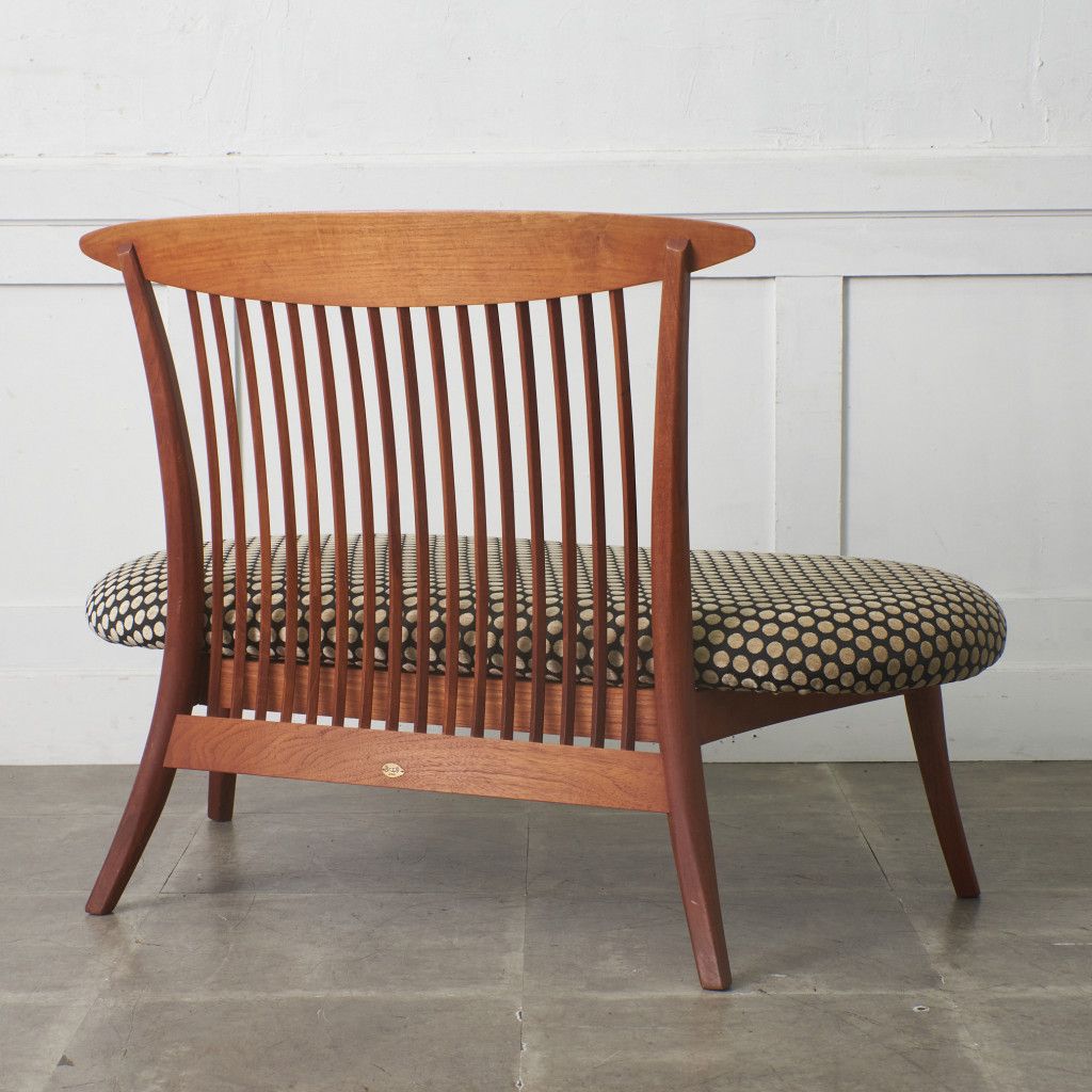 張替済 BC工房 チーク 無垢材 ベンチ 2人掛け ソファ チェア ハンド