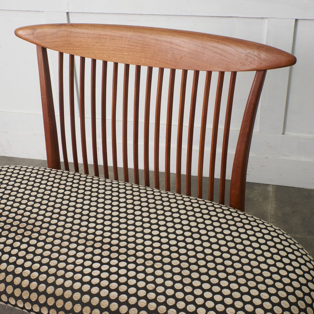 張替済 BC工房 チーク 無垢材 ベンチ 2人掛け ソファ チェア ハンド