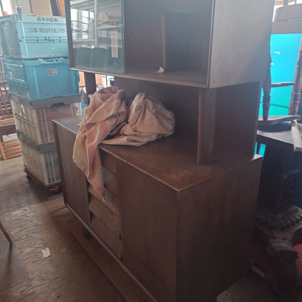 横浜元町 竹中家具 キャビネット 飾り棚 サイドボード ヴィンテージ