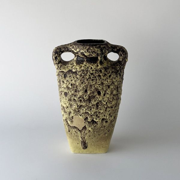 西ドイツ Fat lava ヴィンテージ フラワーベース 花器 花瓶 オブジェ