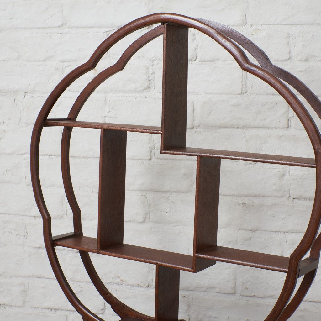 中国美術 梅型 飾り棚 紫檀 木製 シェルフ 飾り台 梅実木 唐物 置物