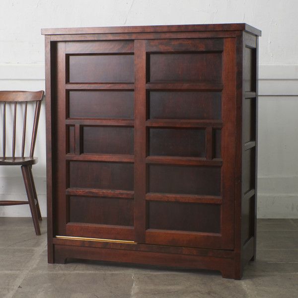 松本民芸家具 下駄箱 シューズボックス ミズメザクラ 無垢材