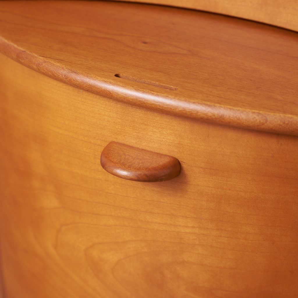 イタリア Poliform サイドチェスト キャビネット 木製 ラウンド サイド