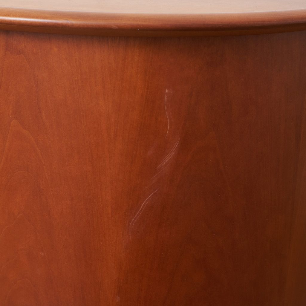 イタリア Poliform サイドチェスト キャビネット 木製 ラウンド サイド