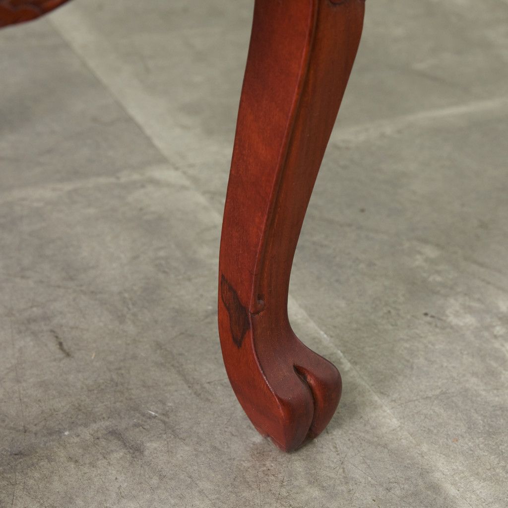 2脚セット 螺鈿細工 花梨 ダイニングチェア 中国美術 椅子 透かし彫り