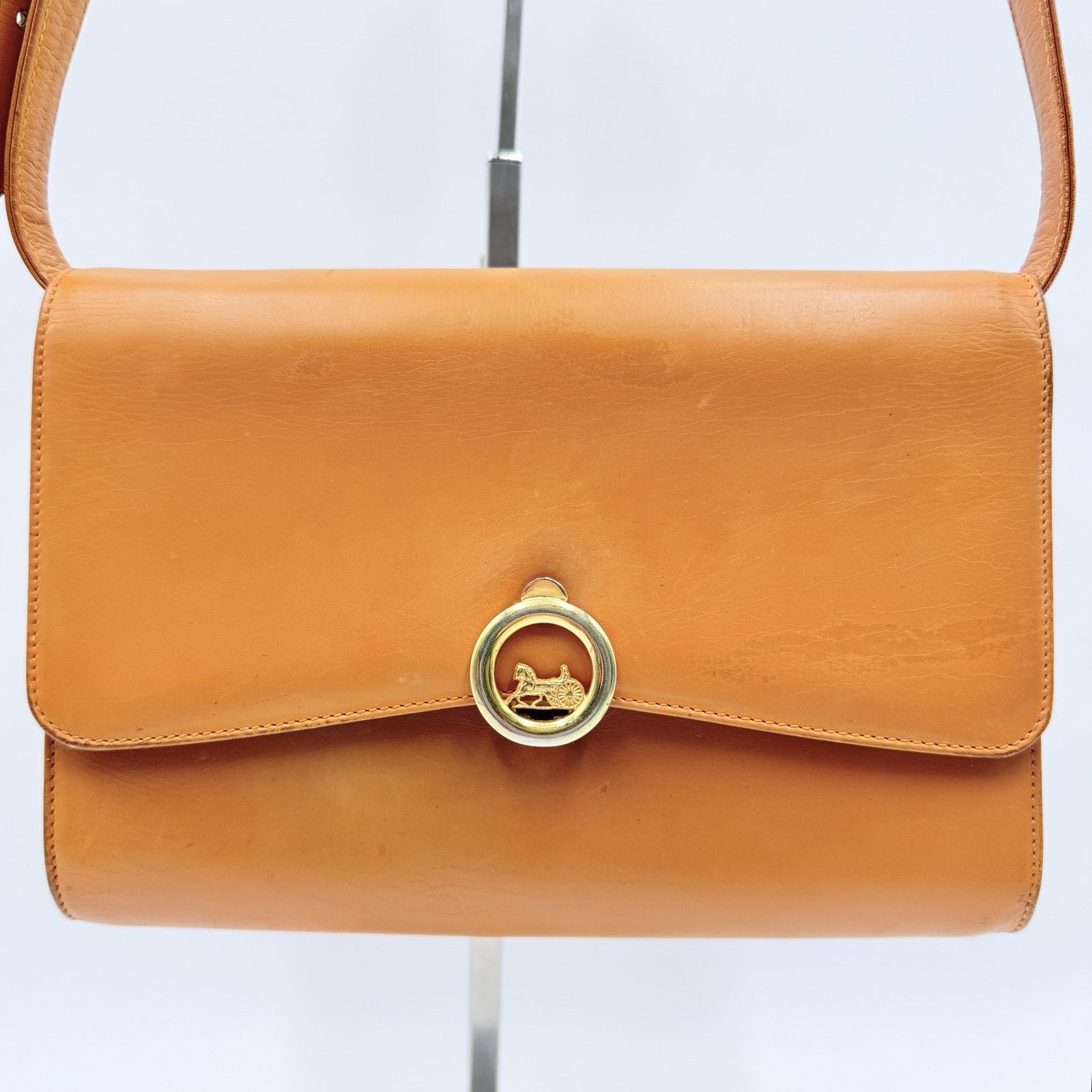 CELINE（セリーヌ）ヴィンテージ ショルダーバッグ レザー ブラウン