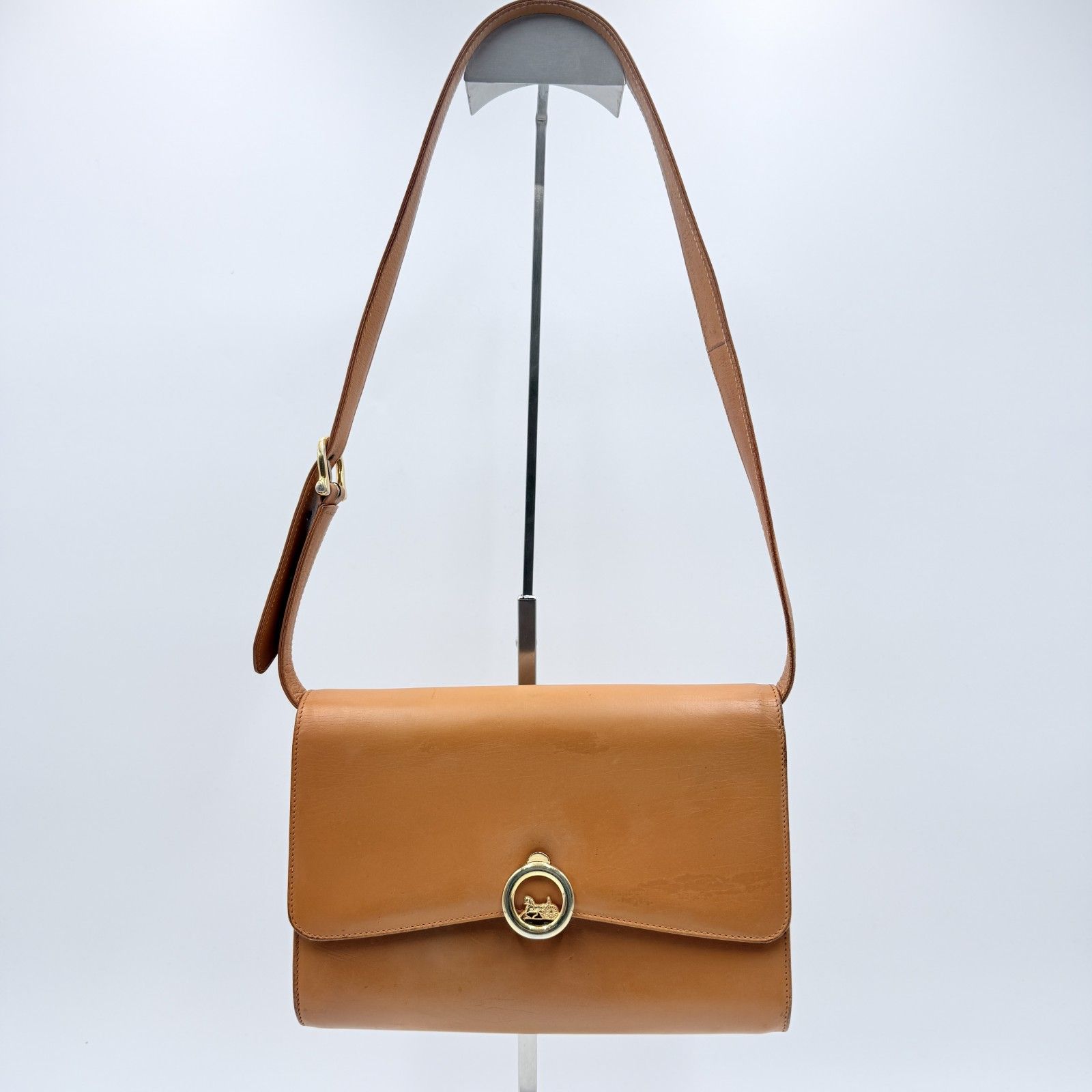 CELINE（セリーヌ）ヴィンテージ ショルダーバッグ レザー ブラウン