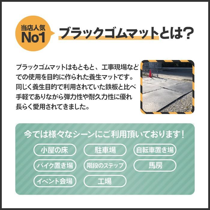 迅速に発送 ブラックゴムマット 厚さ5 mm×幅1 m×長さ2 m 777 dc 3 fe