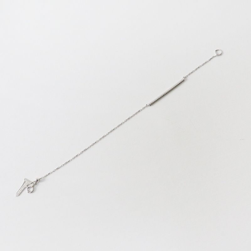 ヒロタカ Hirotaka GOSSAMER ロングバー ダイヤモンド ブレスレット