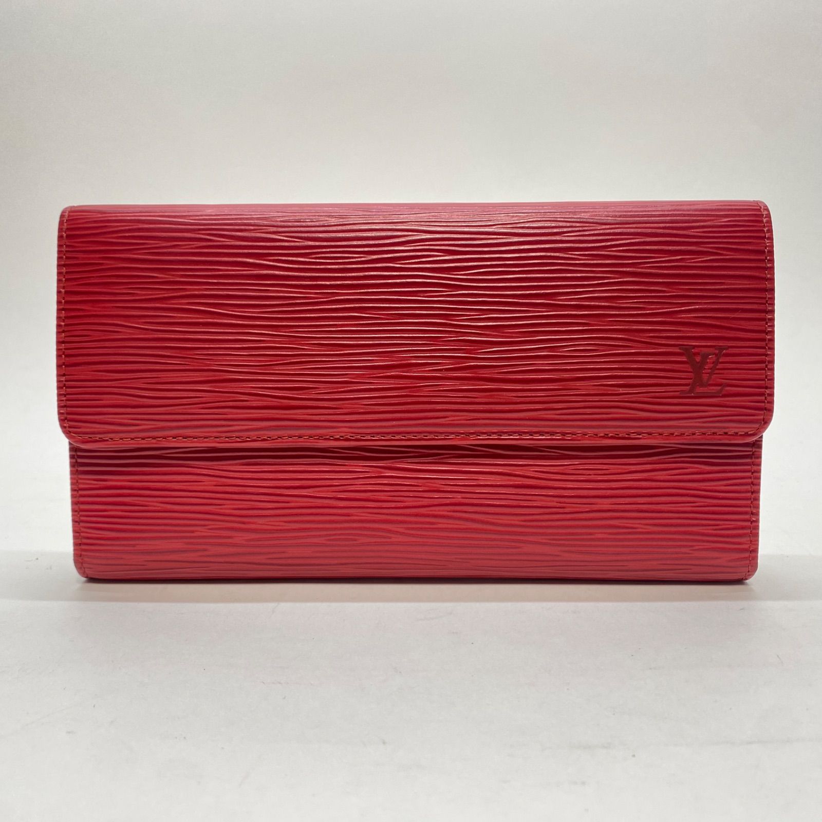 3466 美品 LOUIS VUITTON ルイヴィトン エピ 長財布 三つ折り財布