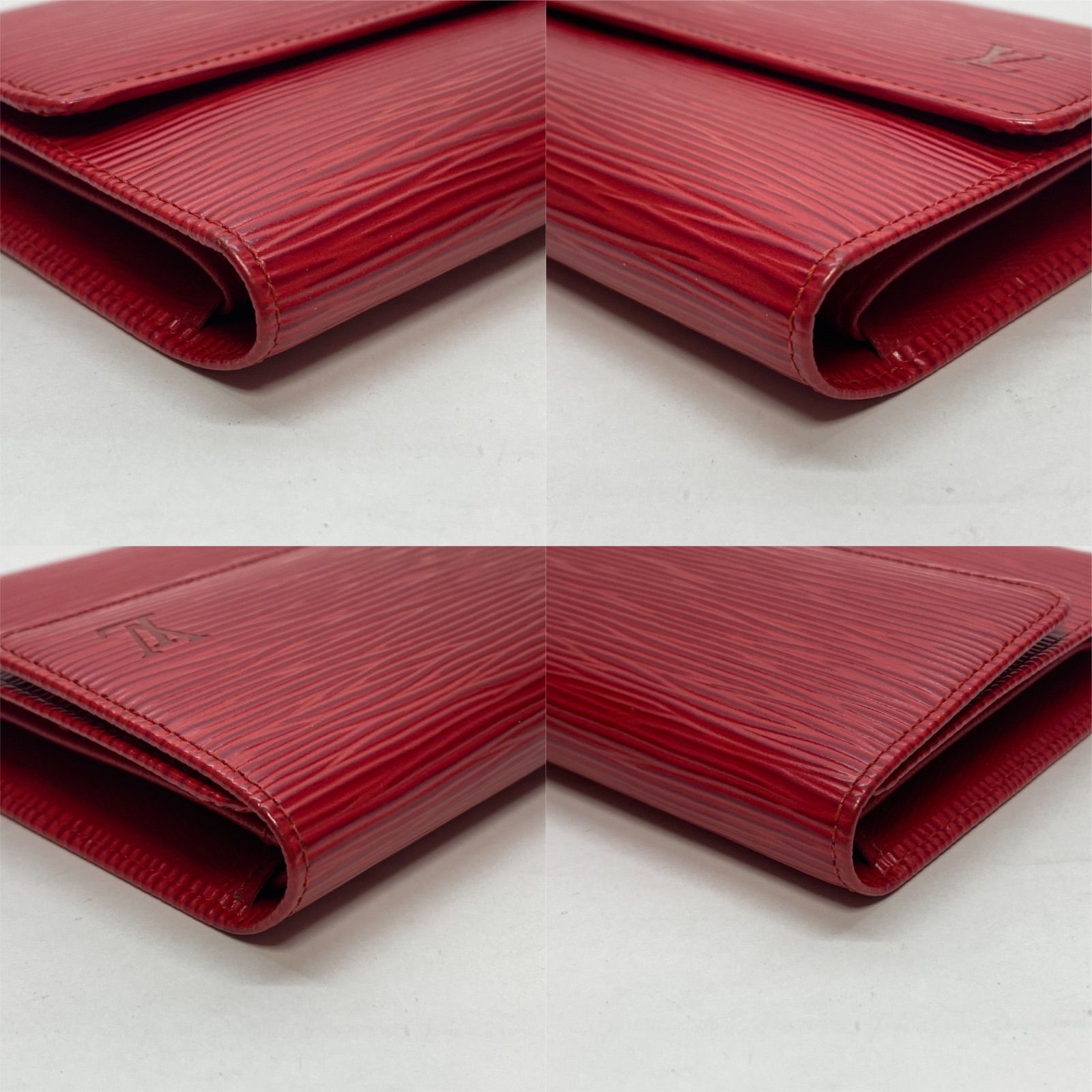 3466 美品 LOUIS VUITTON ルイヴィトン エピ 長財布 三つ折り財布