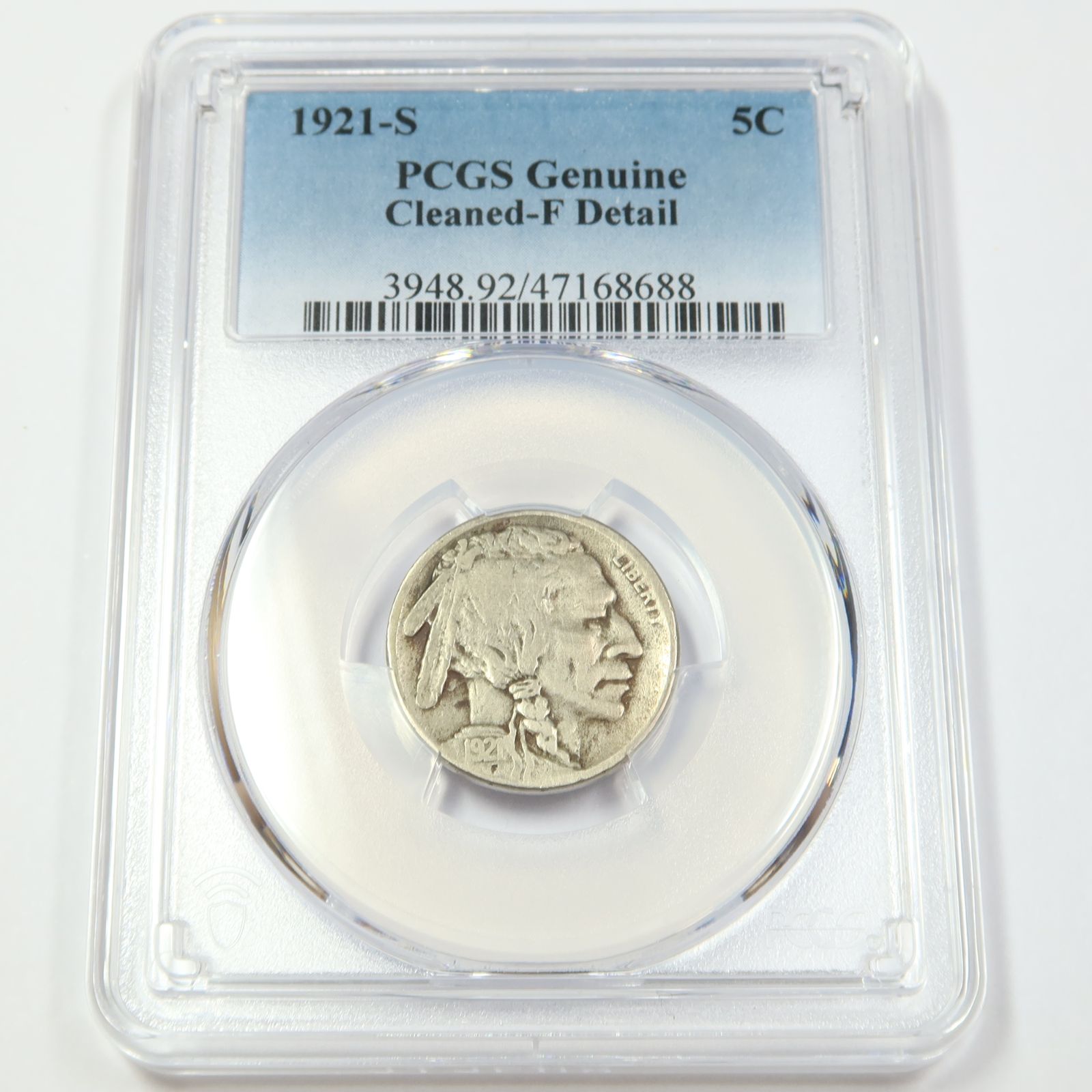 1921年 S PCGS F 詳細 - バッファローニッケル - 5セントコイン - メルカリ