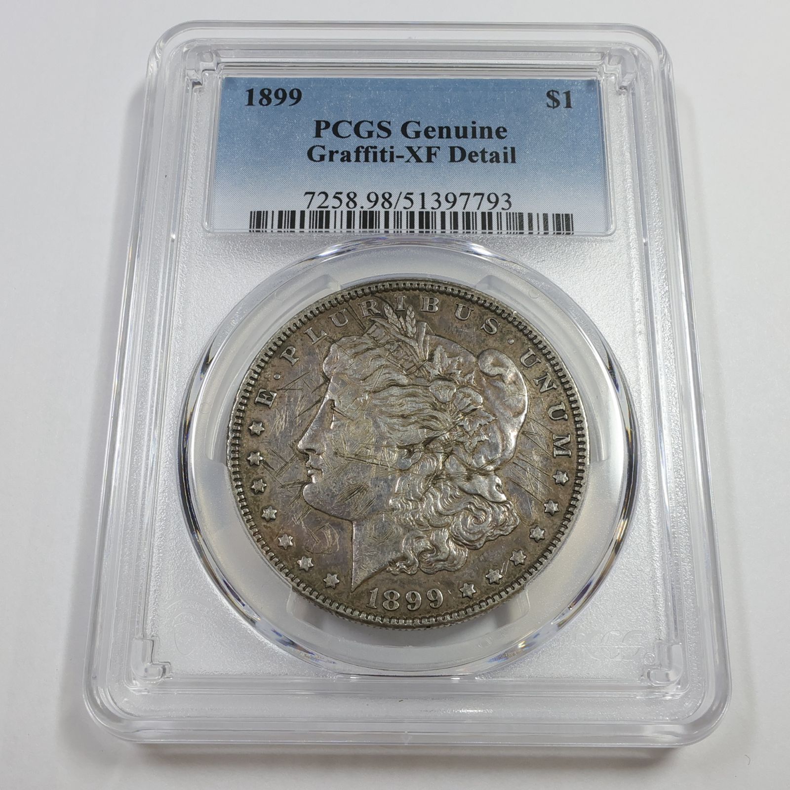 1899年 P PCGS XF 詳細 - シルバー モルガン ダラー 1ドル コイン