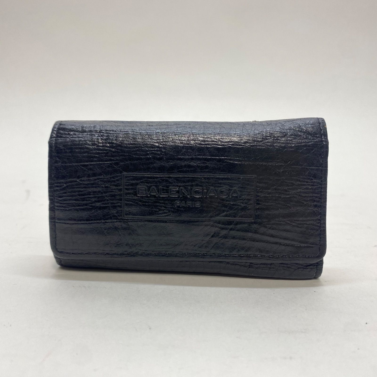 3476 BALENCIAGA バレンシアガ キーケース ブラック レザー - メルカリ