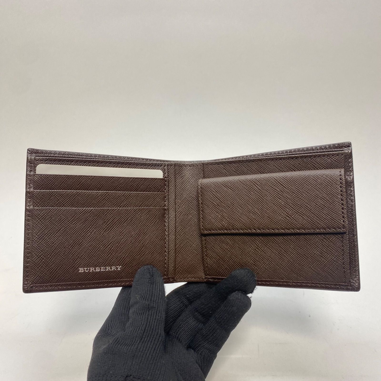 バーバリー burberry 財布 バーバリー 財布 メンズ 二つ折り 極美品