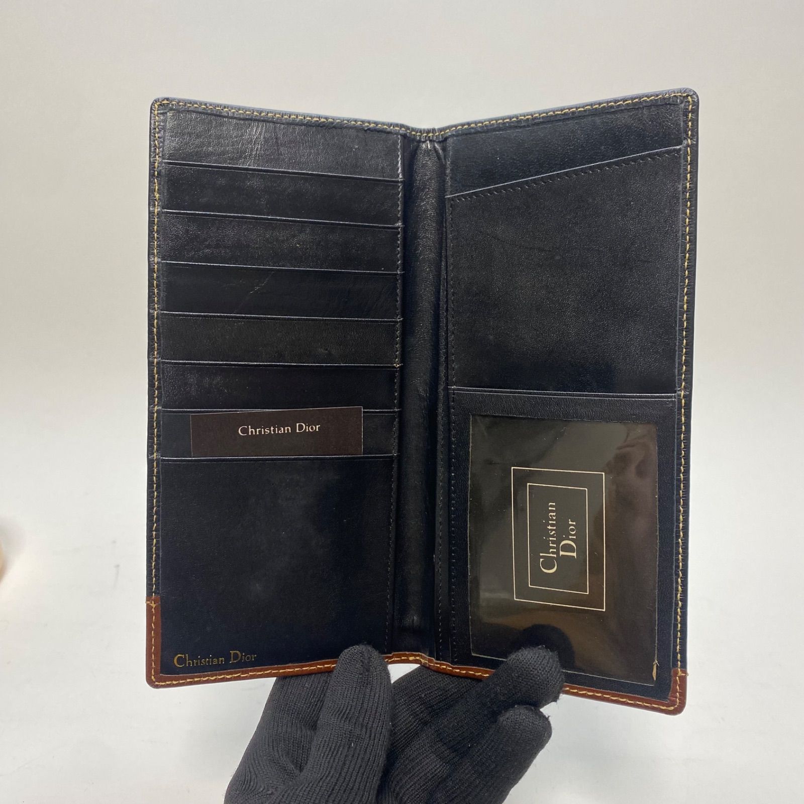 3491 良品 Christian Dior クリスチャンディオール 長財布 お札入れ