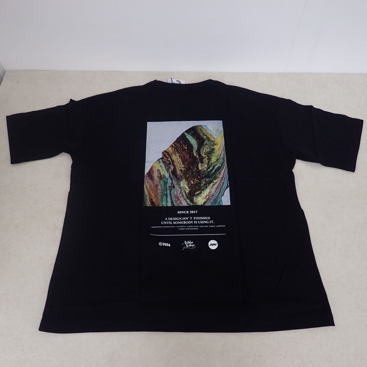 NIL DUE/NIL UN TOKYO ACT8.5 Tシャツ 黒 FREEサイズ 紙タグ付き【IO