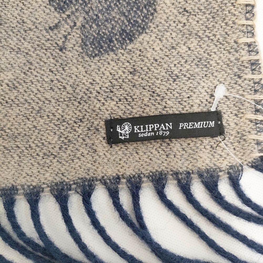 mina perhonen/KLIPPAN choucho 大判 マフラー ストール ネイビー