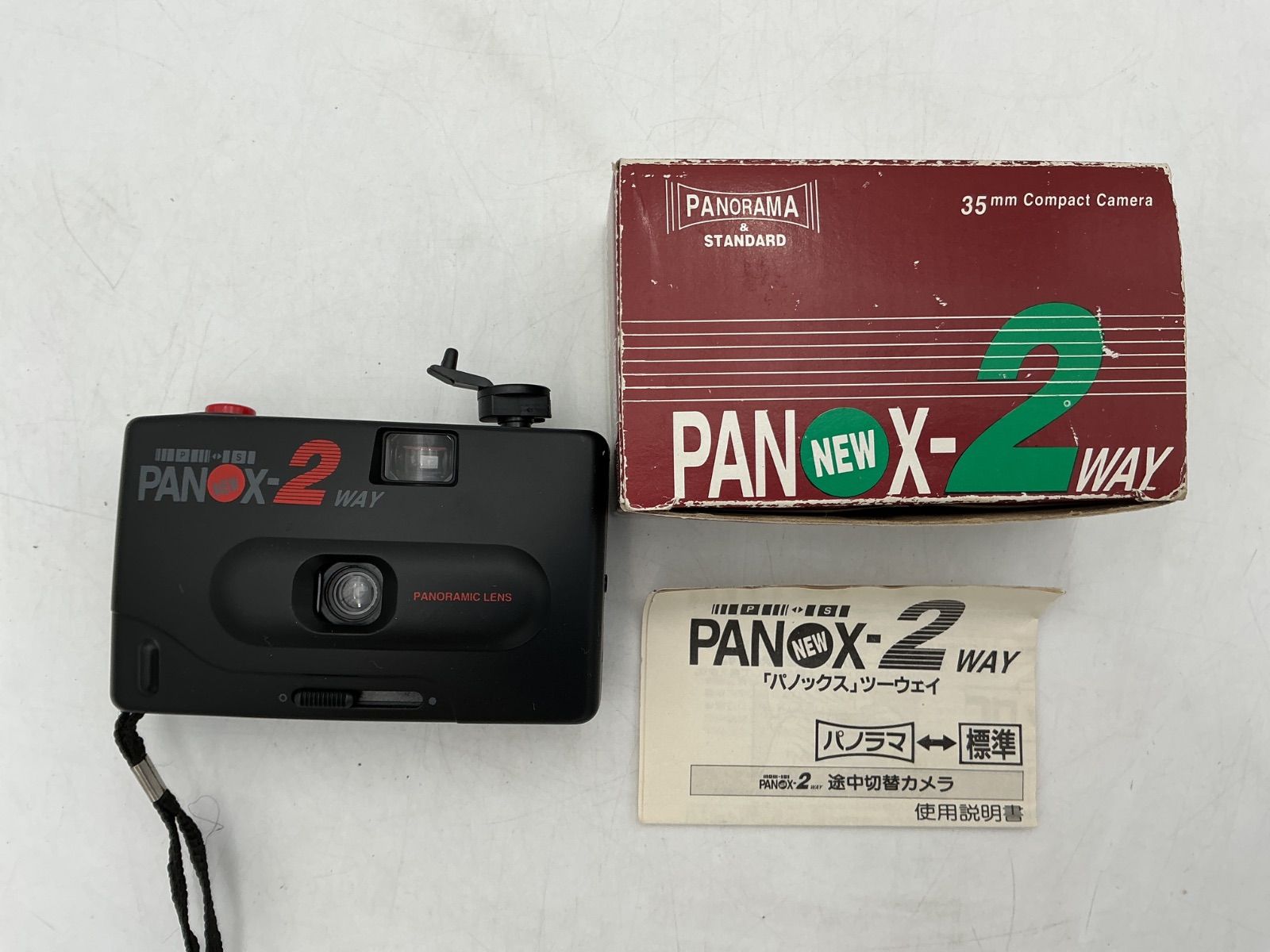 PANOX NEW X-2 WAY 35mm フィルムカメラ パノラマ切替 箱 説明書付