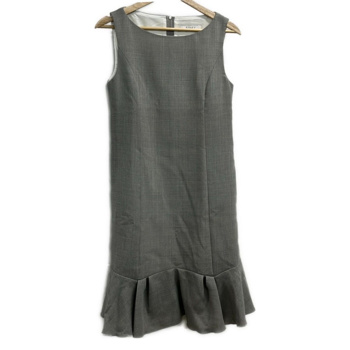 FOXEY(フォクシー) ワンピース サイズ40 M レディース - 36799 グレー