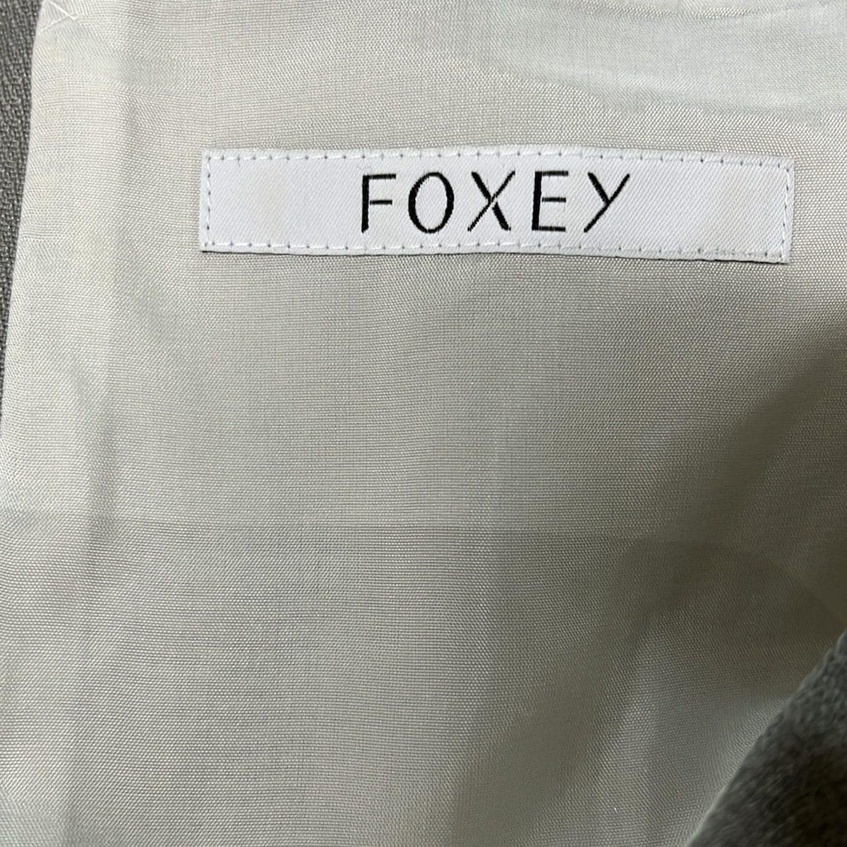 FOXEY(フォクシー) ワンピース サイズ40 M レディース - 36799 グレー