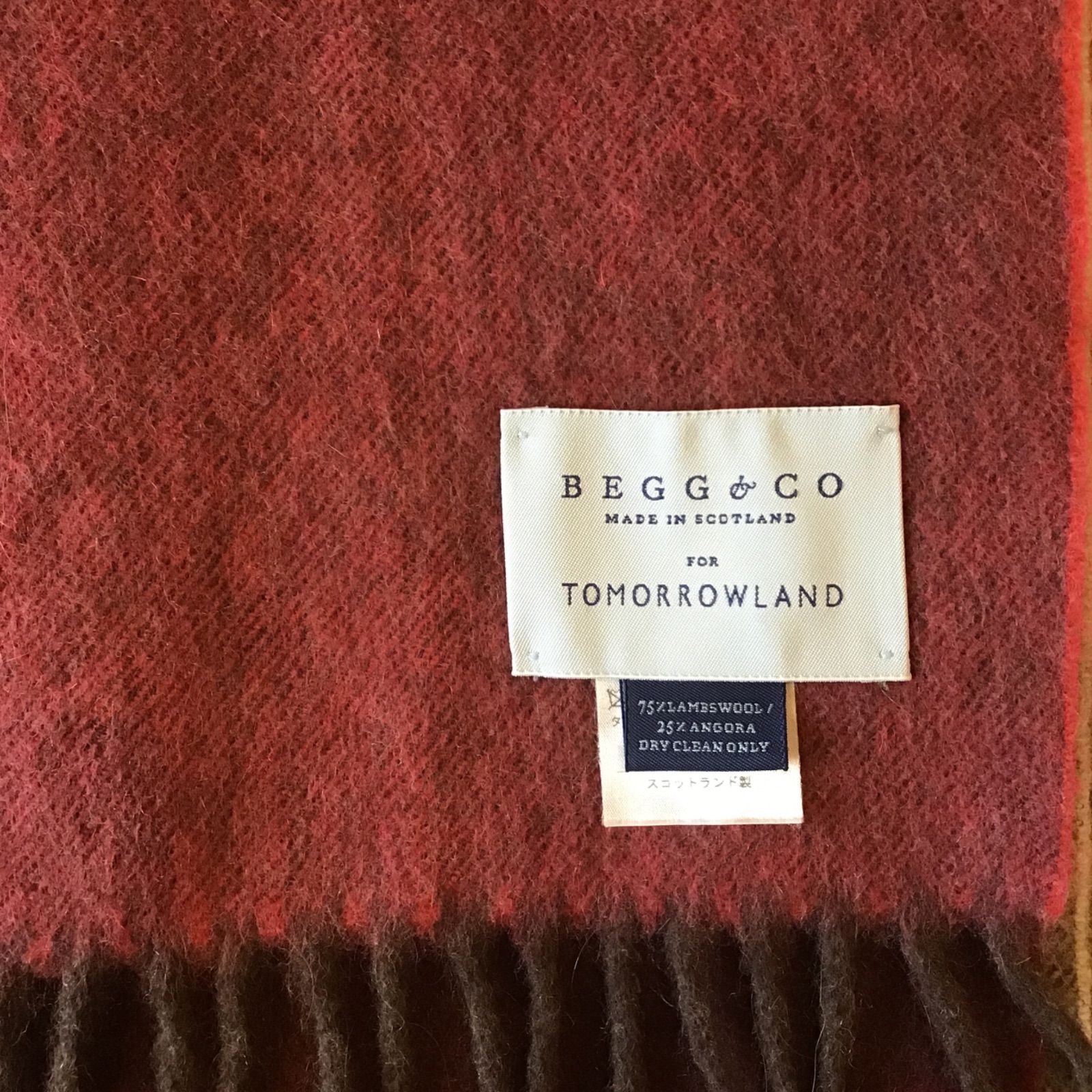 ベグアンドコー トゥモローランド マフラー ストール アンゴラ 大判