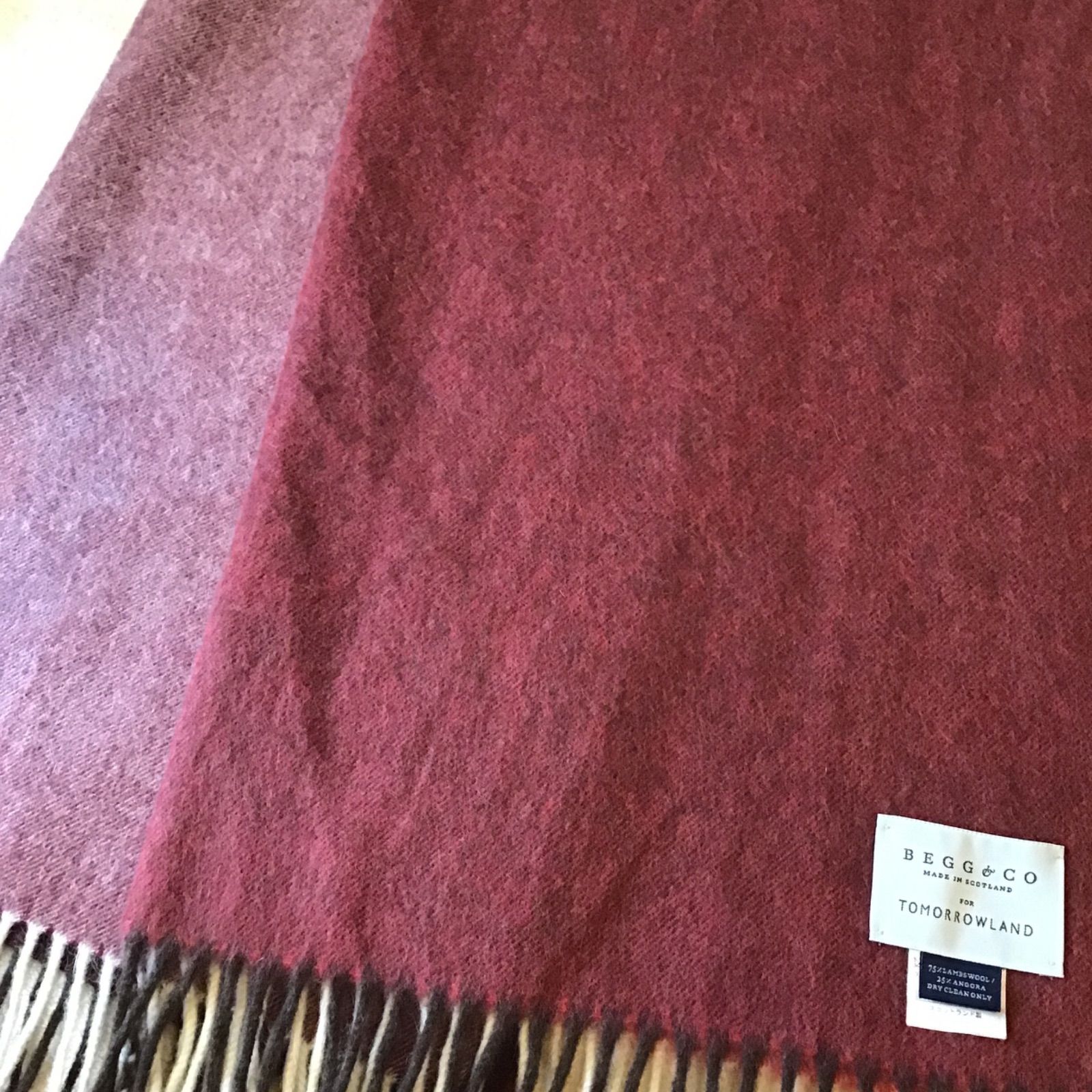 ベグアンドコー トゥモローランド マフラー ストール アンゴラ 大判