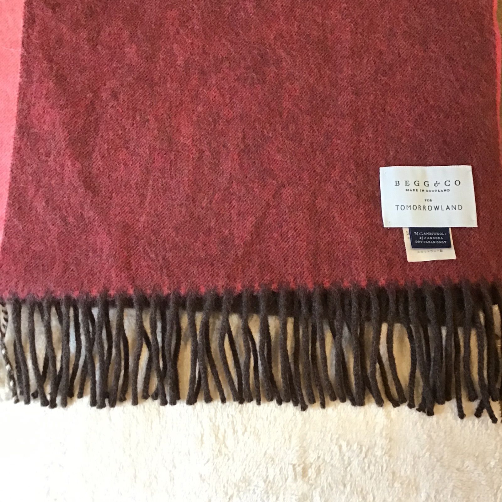 ベグアンドコー トゥモローランド マフラー ストール アンゴラ 大判
