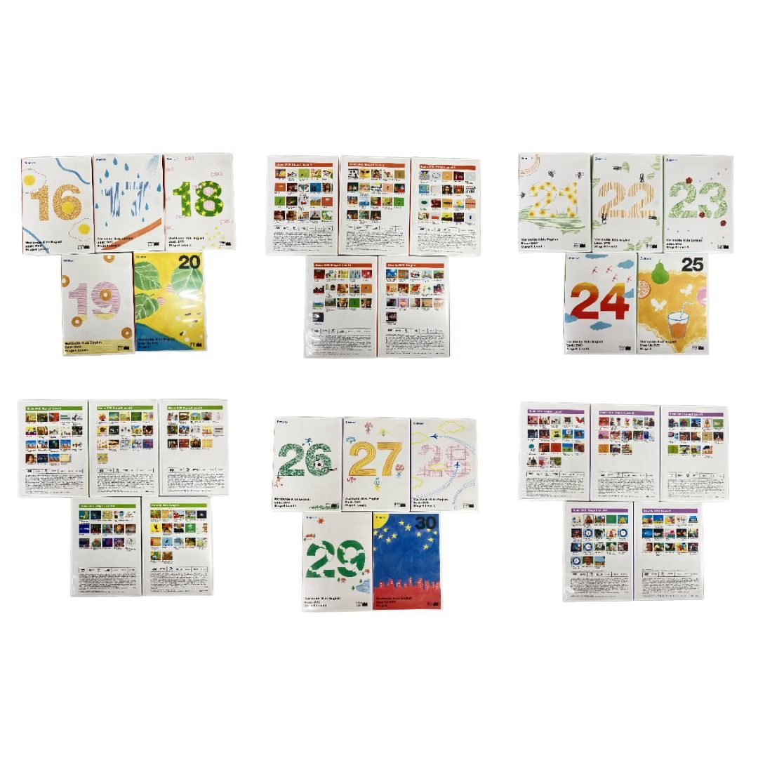 ワールドワイドキッズ DVDのみ ステージ1~6 全30巻 中古 N10876189