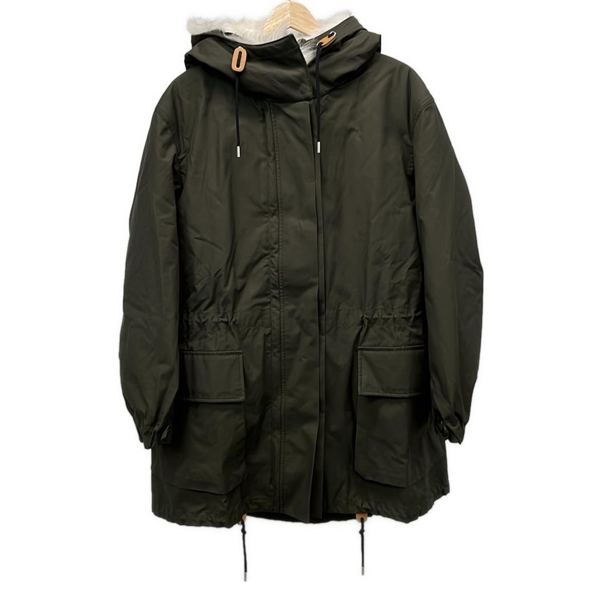 theory(セオリー) コート サイズS レディース美品 - カーキ×アイボリー