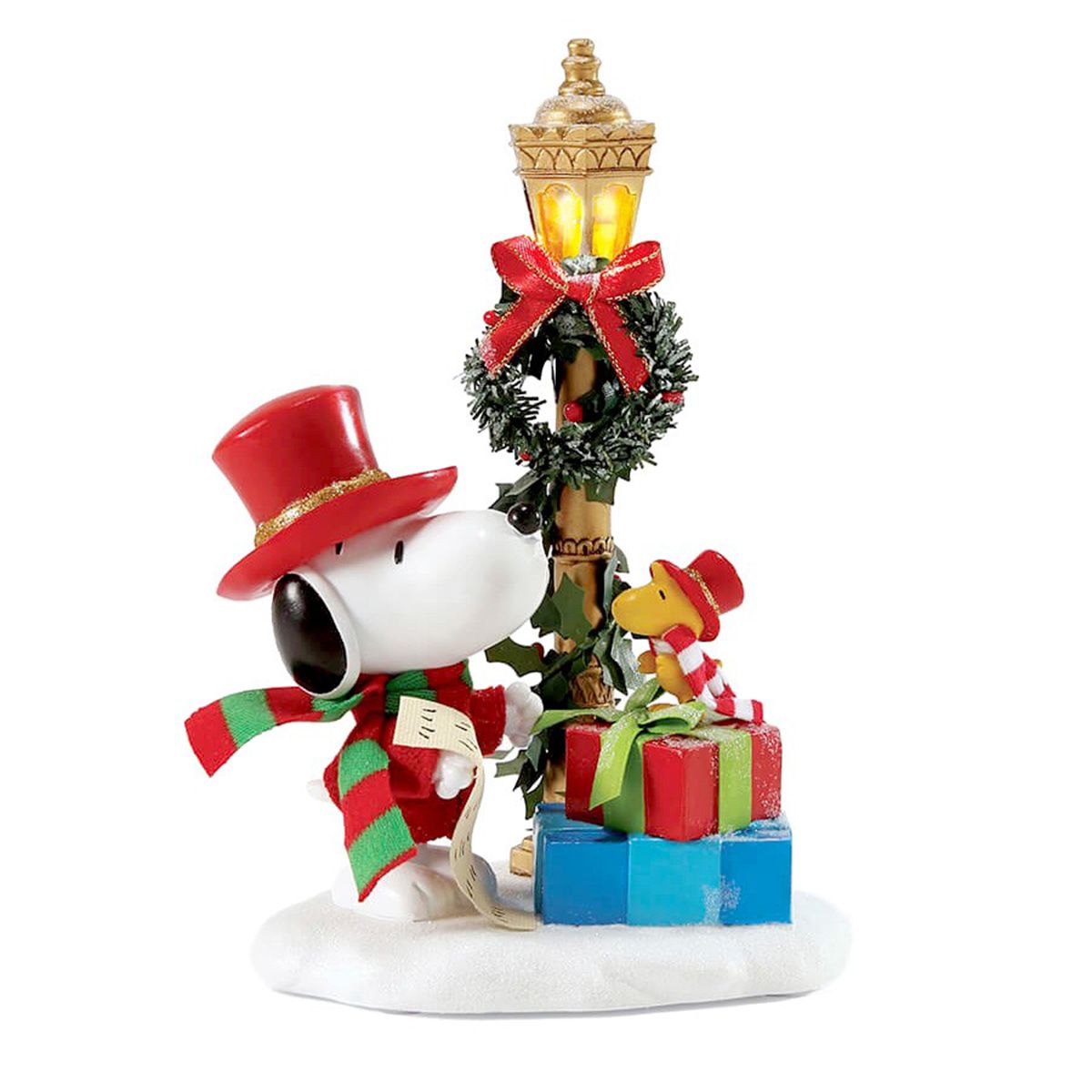 Department 56 デパートメント56 フィギュア スヌーピー クリスマスシーズン 6000682 クリスマス 置物 飾り ディスプレイ インテリア 雑貨 プレゼント ギフト 街頭