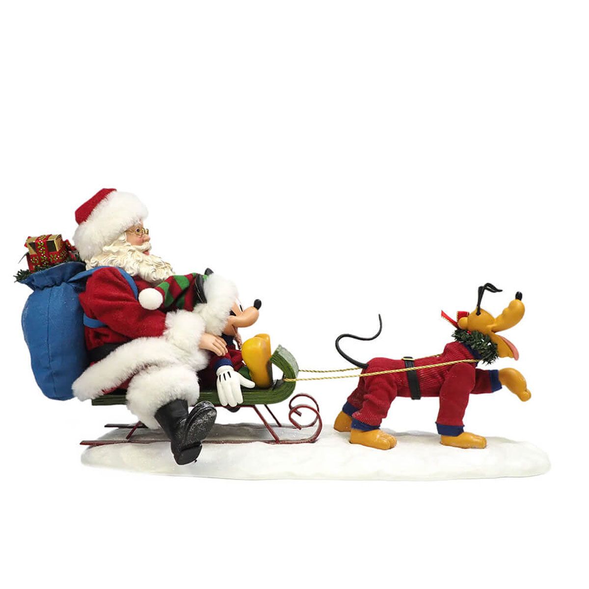  デパートメント56 Department56 PossibleDreams ミッキー＆プルート サンタ オン スレイ 置物 フィギュア 人形 6008569 クリスマス インテリア 寝室アクセサリー 置物 インテリア小物
