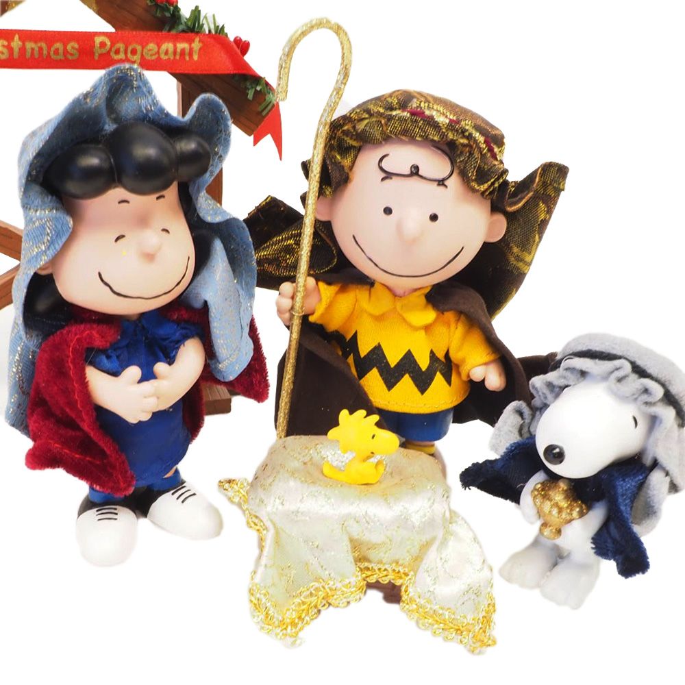  デパートメント56 Department56 PossibleDreams ピーナッツ Peanuts クリスマス ページェント フィギュア 置物 人形 6010198 インテリア チャーリーブラウン＆ルーシー＆スヌーピー＆ウッドストック キッズ雑貨 置物 インテリア小物