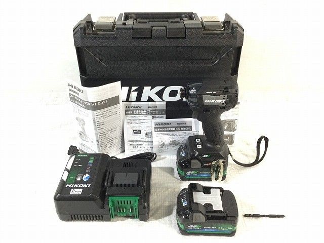  ♥品 HIKOKI ハイコーキ 36 V インパクトドライバー WH DD 2 XHBSZ 黒|ストロングブラック Bluetooth対応 フルセット123333 電動インパクトドライバー ドリル ドライバー レンチ