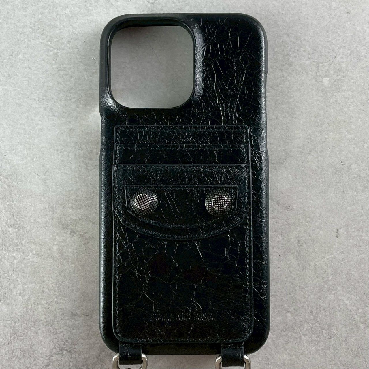 未使用級✨BALENCIAGA バレンシアガ iPhoneケース 黒 15promax