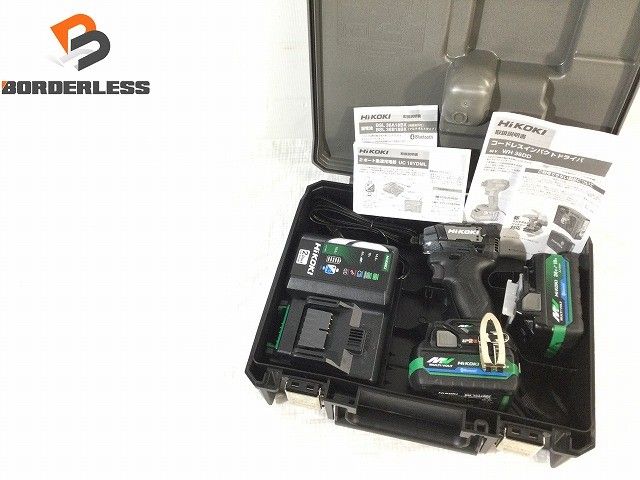 ♥品 HIKOKI ハイコーキ 36 V インパクトドライバー WH DD 2 XHBSZ 黒|ストロングブラック Bluetooth対応 フルセット123334