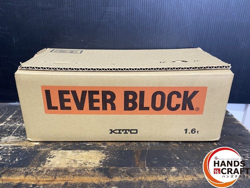  ● ♥品 KITO キトー LB 016 レバーブロック LEVER BLOCK 定格荷重 1.6 t 標準揚程 1.5 m 保管品のため外箱にイタミ有 その他 特殊工具