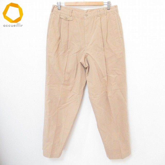 パパス Papas パンツ チノパン ツータック ロゴボタン メンズ [x970296