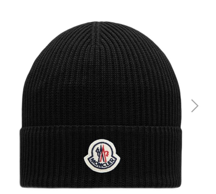 モンクレール コットン ビーニー ブラック 25SS - メルカリ