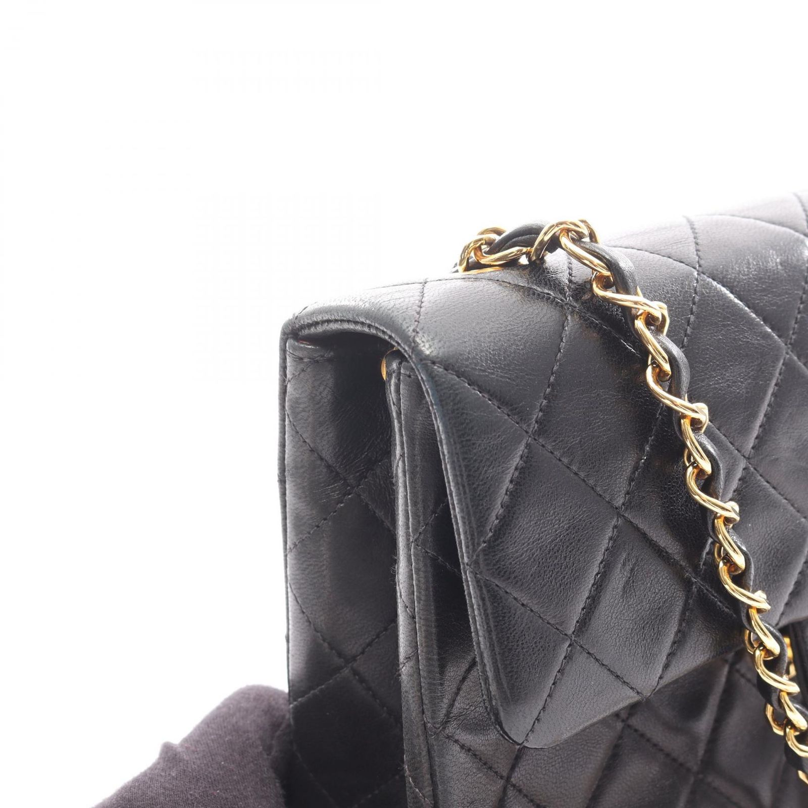 シャネル CHANEL ミニマトラッセ20 ショルダーバッグ バッグ ラムスキン（羊革） レディース ブラック系 【中古】 CHANEL - シャネル CHANEL ミニマトラッセ20 ショルダーバッグ バッグ