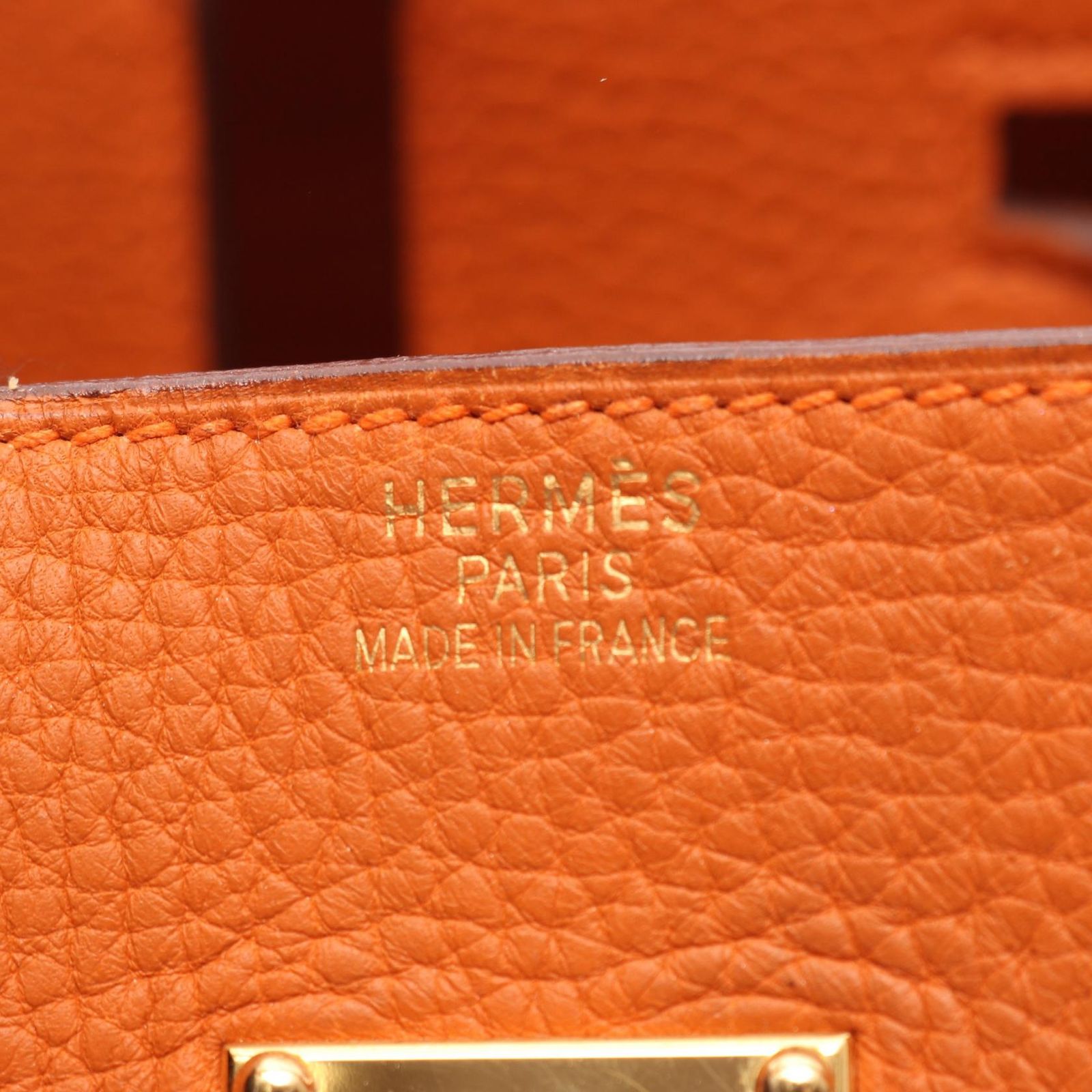 エルメス HERMES ショルダーバッグ ショルダーバーキン オレンジ 