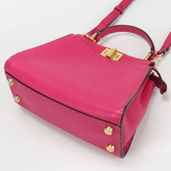 FENDI フェンディ 2WAY ピーカブー 8BN244 ハンドバッグ カーフ【中古