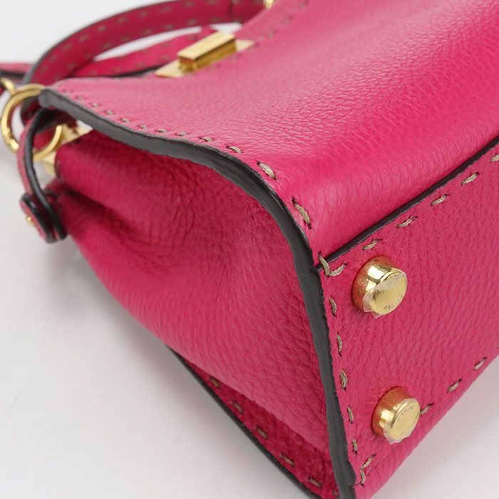 FENDI フェンディ 2WAY ピーカブー 8BN244 ハンドバッグ カーフ【中古