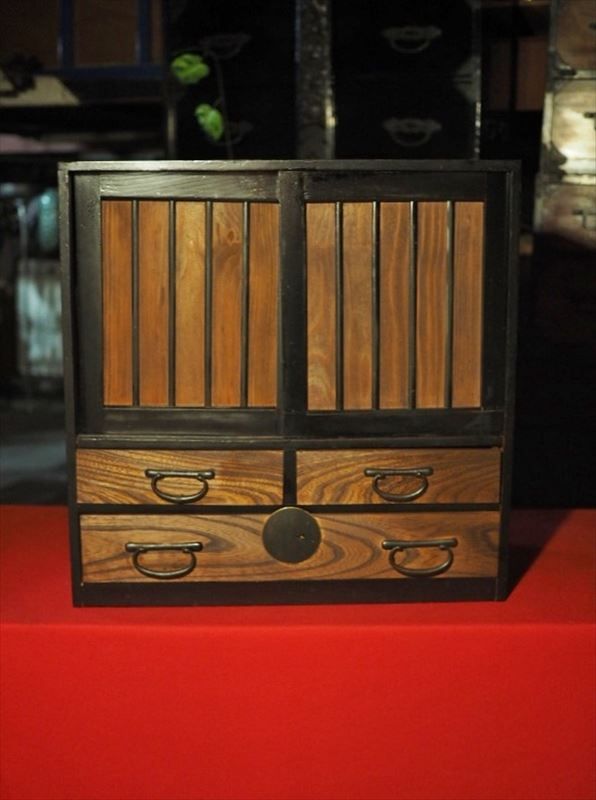 信州型小型アンティークチェスト 時代小箪笥 明治時代 古録展 送料無料