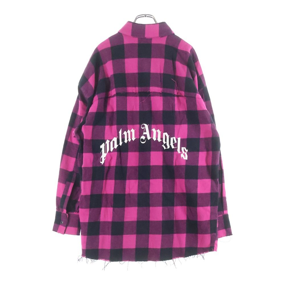 Palm Angels (パームエンジェルス) FLANNEL CURVED LOGO OVERSHIRT