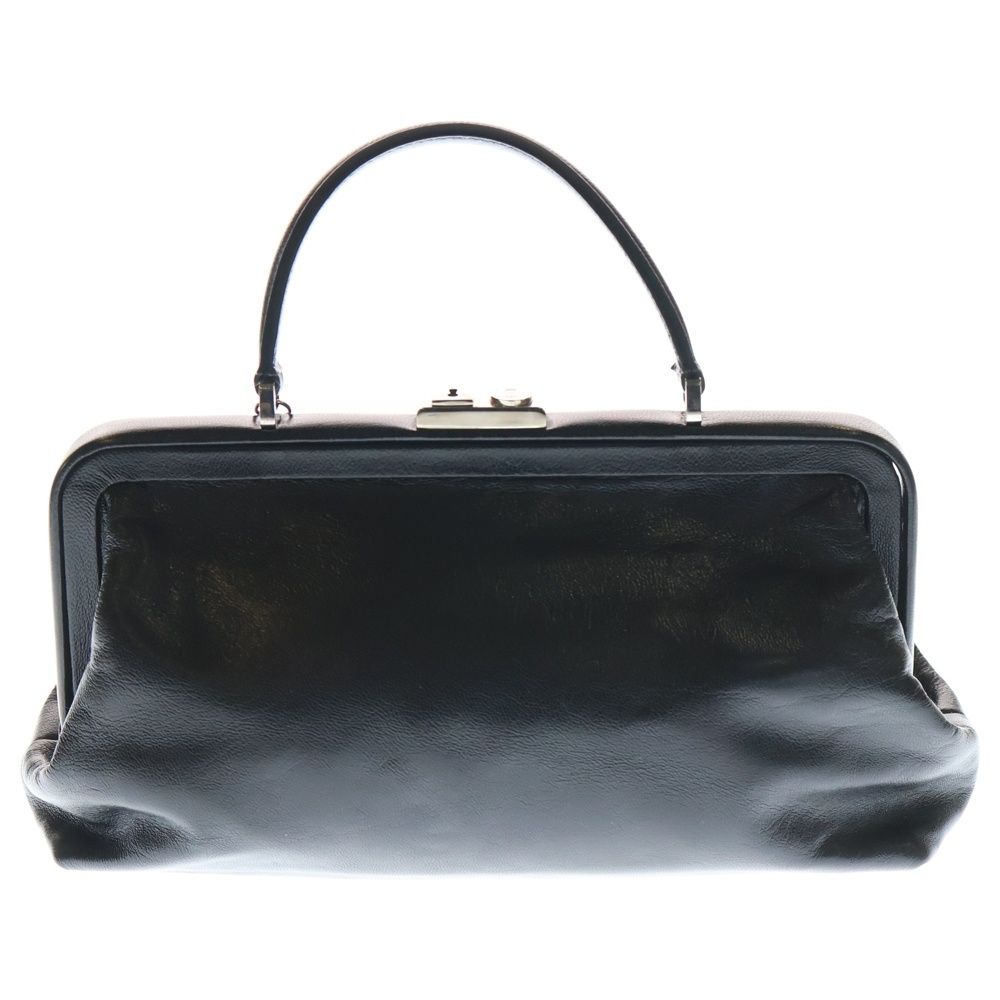 【CELINE】ハンドバッグ　レザー　ブラック　シルバー金具　自立 CELINE (セリーヌ) レザー ハンドバッグ ミニバッグ ブラック シルバー