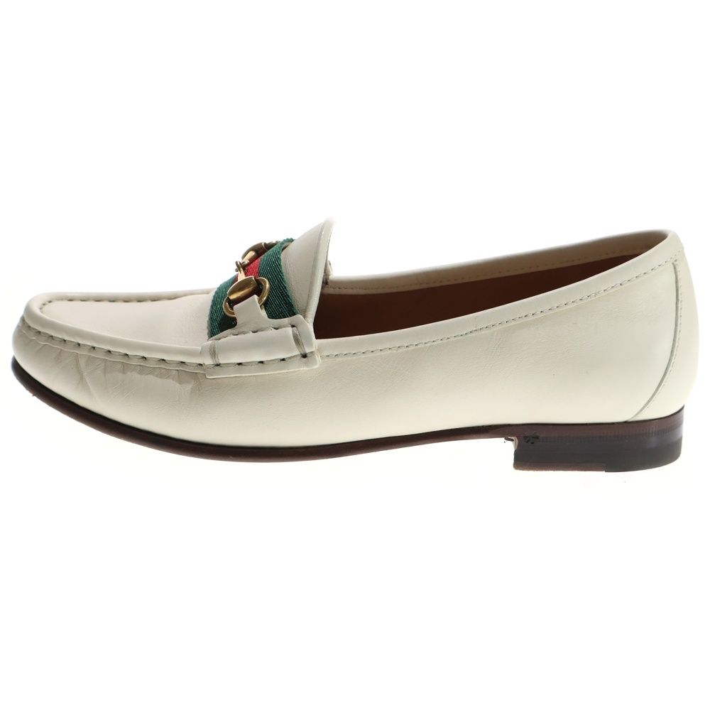 GUCCI (グッチ) ホースビット金具 ウェブライン レザーローファー